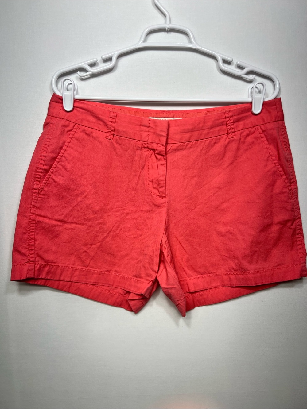J. Crew Coral Cotton Chino Shorts